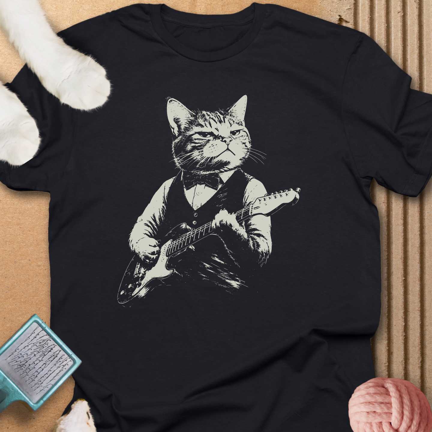 Cat Playing Guitar