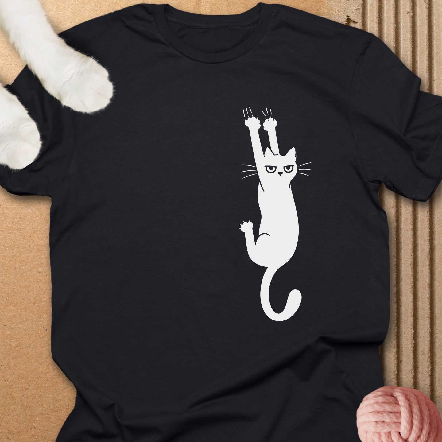 Cat Holding On