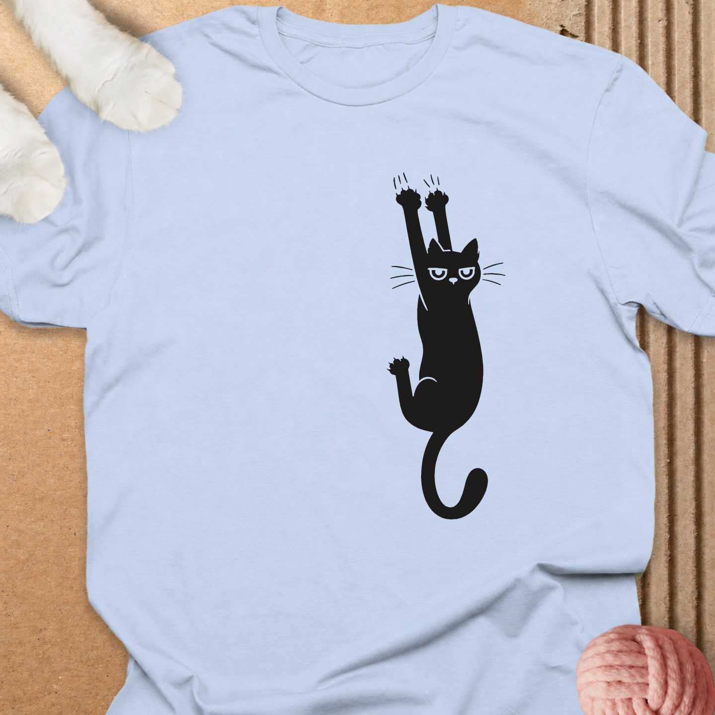 Cat Holding On