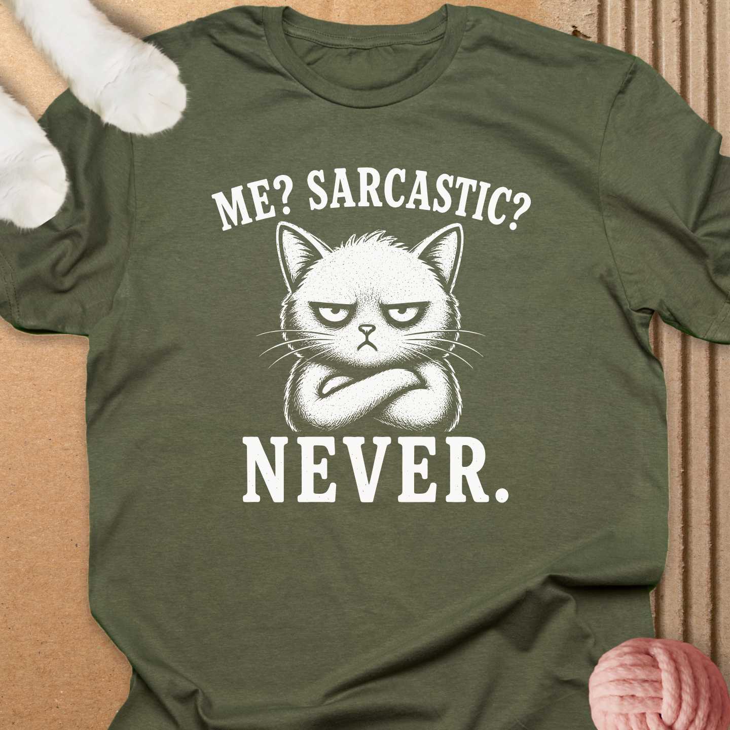 Me Sarcastic Never